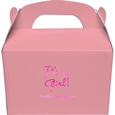Sweet Baby Girl Gable Favor Boxes