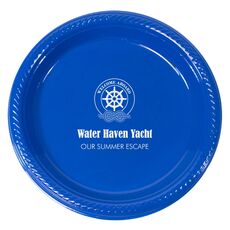 Welcome Aboard Wheel Plastic Plates
