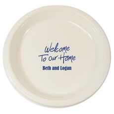 Fun Welcome to our Home Plastic Plates