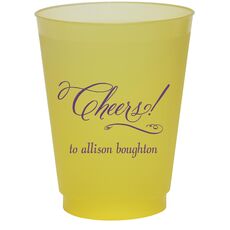 Elegant Cheers Colored Shatterproof Cups