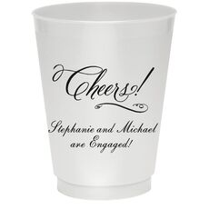 Elegant Cheers Colored Shatterproof Cups