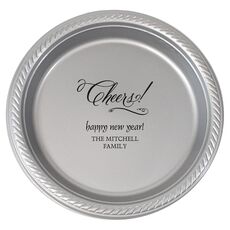 Elegant Cheers Plastic Plates