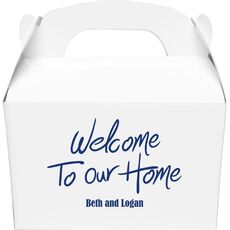 Fun Welcome to our Home Gable Favor Boxes