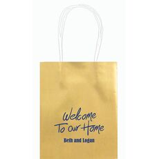 Fun Welcome to our Home Mini Twisted Handled Bags