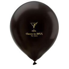 Martini Party Latex Balloons