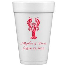 Lobster Styrofoam Cups