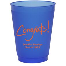 Fun Congrats Colored Shatterproof Cups