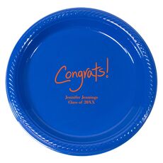 Fun Congrats Plastic Plates