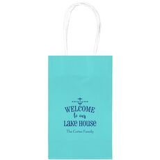 Welcome to Our Lake House Medium Twisted Handled Bags