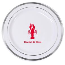 Maine Lobster Premium Banded Plastic Plates