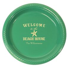 Welcome to the Beach House Plastic Plates