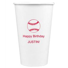 All Star Baseball Paper Coffee Cups
