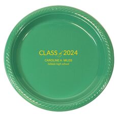 Bold Class of Graduation Plastic Plates