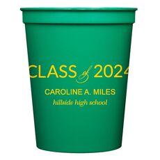 Bold Class of Graduation Stadium Cups