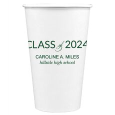 Bold Class of Graduation Paper Coffee Cups