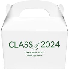 Bold Class of Graduation Gable Favor Boxes