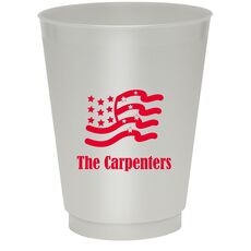 American Flag Colored Shatterproof Cups