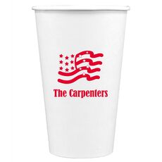 American Flag Paper Coffee Cups