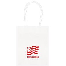 American Flag Mini Twisted Handled Bags