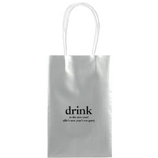 Big Word Drink Medium Twisted Handled Bags
