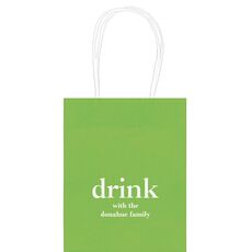 Big Word Drink Mini Twisted Handled Bags