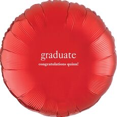 Big Word Graduate Mylar Balloons