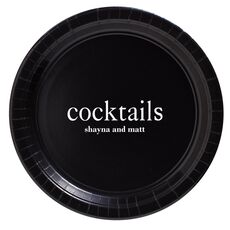 Big Word Cocktails Paper Plates