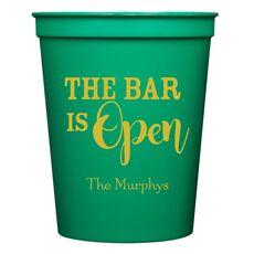 The Bar is Open Stadium Cups