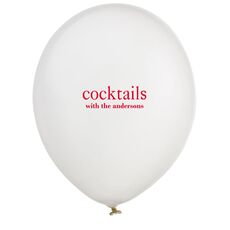 Big Word Cocktails Latex Balloons