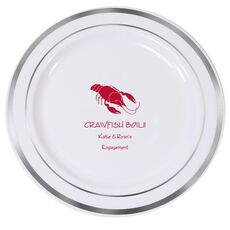 Crawfish Premium Banded Plastic Plates