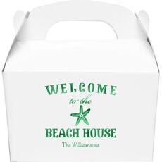 Welcome to the Beach House Gable Favor Boxes