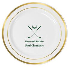 Golf Clubs Premium Banded Plastic Plates
