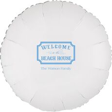 Welcome to the Beach House Sign Mylar Balloons