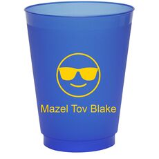 Sunglasses Emoji Colored Shatterproof Cups