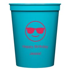 Sunglasses Emoji Stadium Cups
