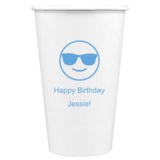 Sunglasses Emoji Paper Coffee Cups