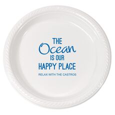 The Ocean is Our Happy Place Plastic Plates