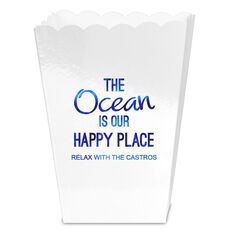 The Ocean is Our Happy Place Mini Popcorn Boxes