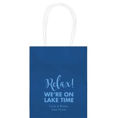 Relax We're on Lake Time Mini Twisted Handled Bags