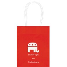Patriotic Elephant Mini Twisted Handled Bags