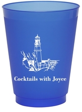 Nautical Lighthouse Colored Shatterproof Cups
