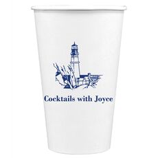 Nautical Lighthouse Paper Coffee Cups