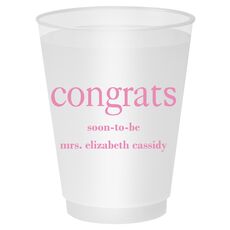 Big Word Congrats Shatterproof Cups