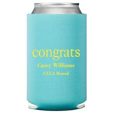Big Word Congrats Collapsible Koozies