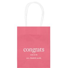 Big Word Congrats Mini Twisted Handled Bags