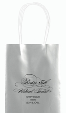 Raise A Virtual Toast Mini Twisted Handled Bags