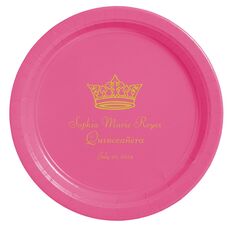 Delicate Princess Crown Paper Plates