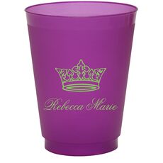 Delicate Princess Crown Colored Shatterproof Cups