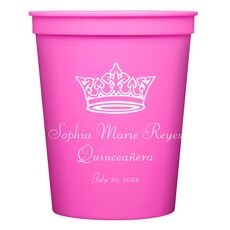 Delicate Princess Crown Stadium Cups
