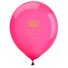Delicate Princess Crown Latex Balloons